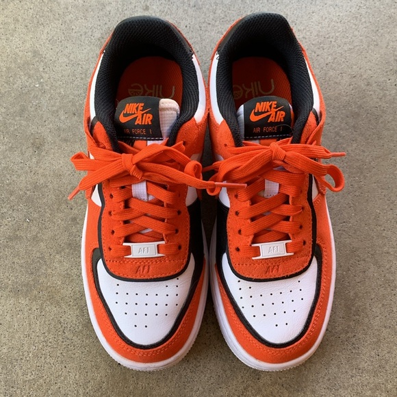 Nike Air Force 1 Low Shadow Rush Orange Black 6.5 Shoes Sneakers DQ8586800 - Picture 2 of 9